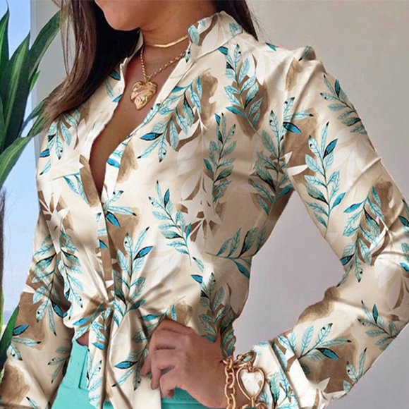 Women High Waist Shorts Sets Long Sleeve Fashion Two Piece Set